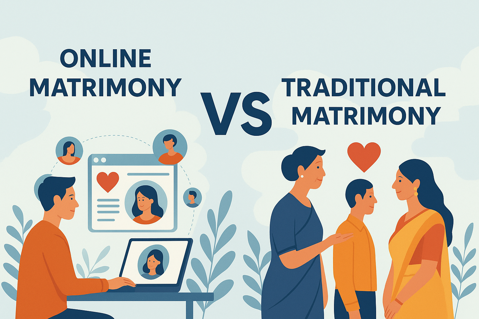 Online Matrimony Vs Traditional Matrimony